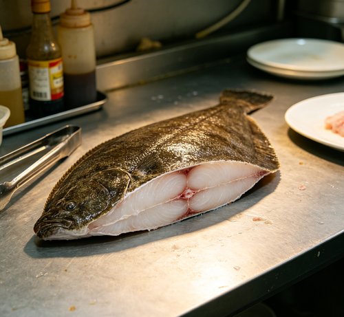 Freshly Sliced Flounder Fillets